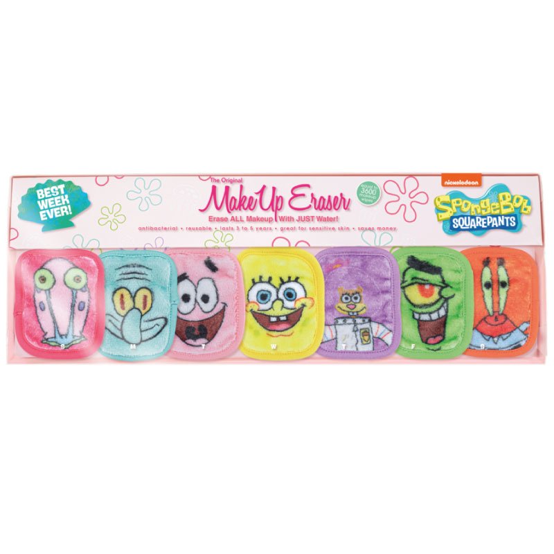SpongeBob 7-Day Set MAKEUP ERASER