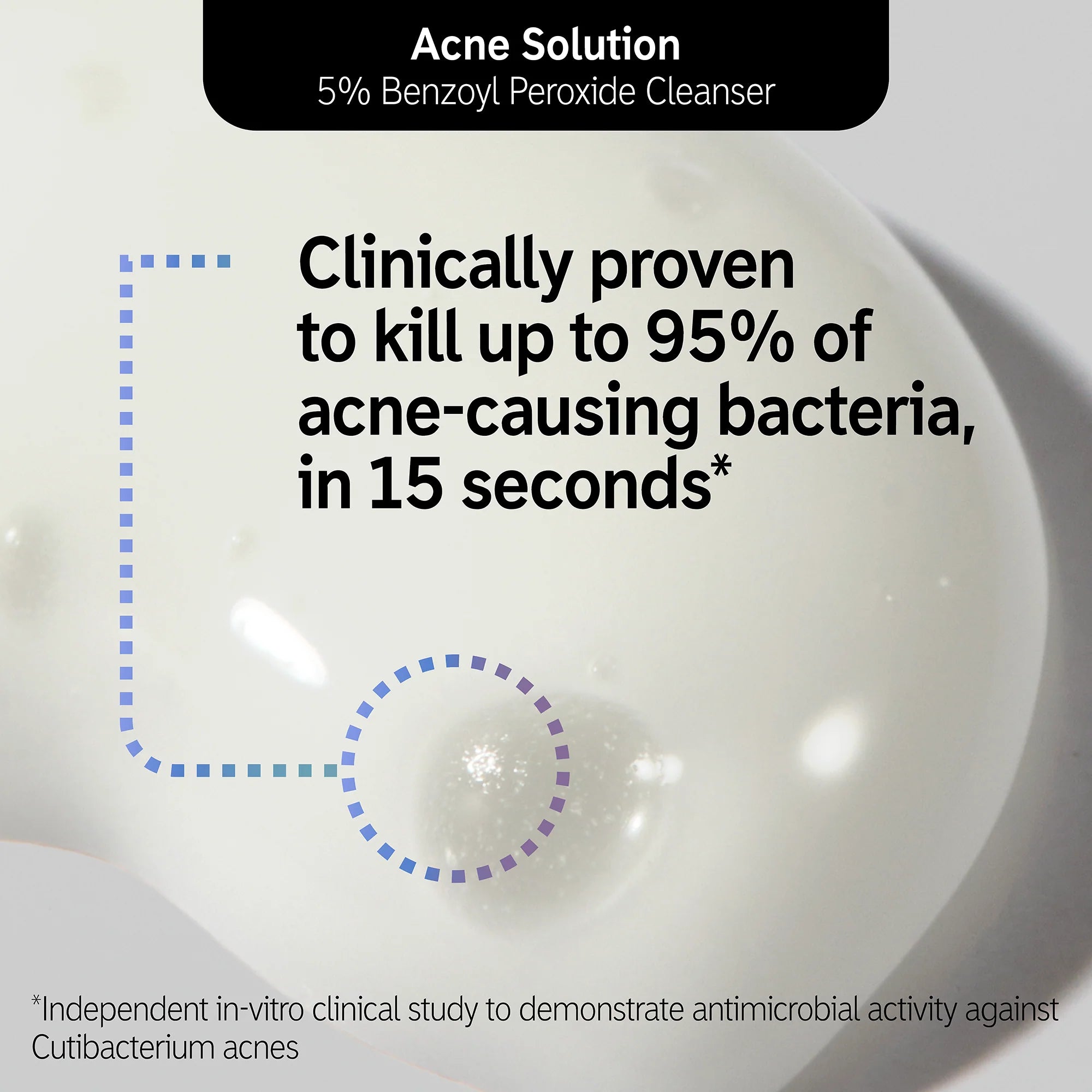 The INKEY List ACNE SOLUTION 5% BENZOYL PEROXIDE CLEANSER