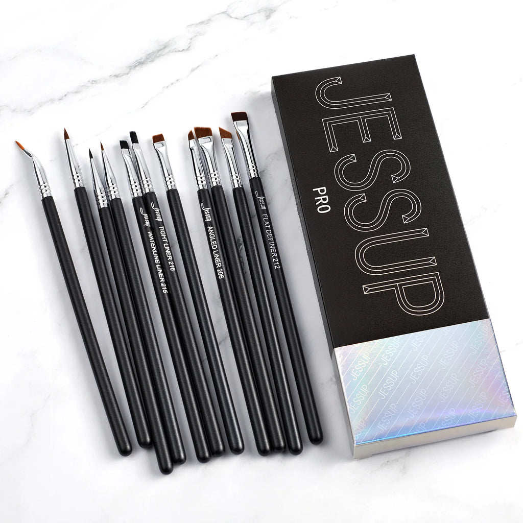 JESSUP Professional Makeup Eyeliner Brush Set 11pcs T324