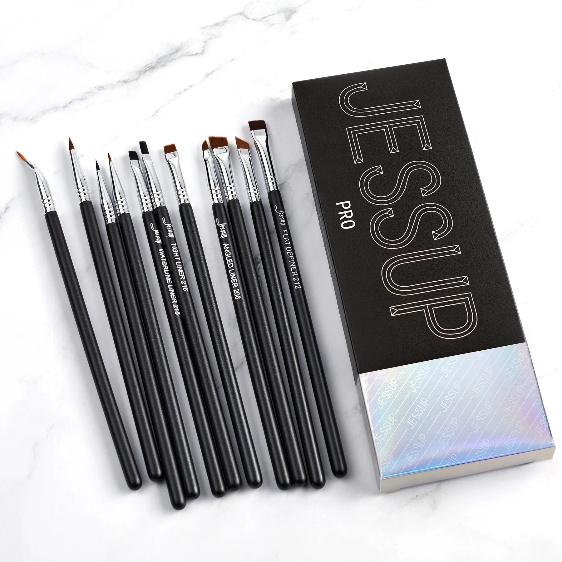 JESSUP Professional Makeup Eyeliner Brush Set 11pcs T324