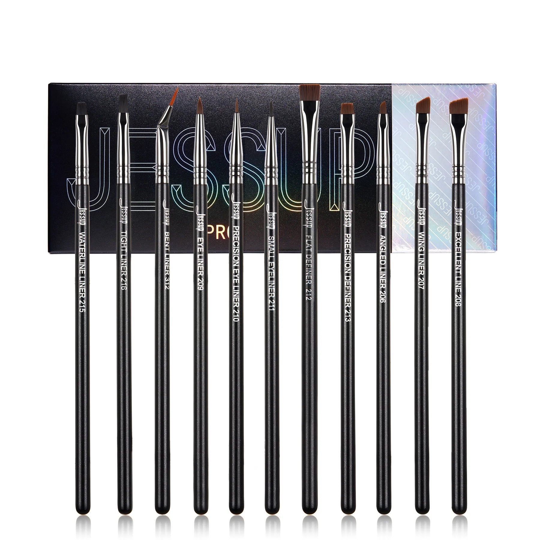 JESSUP Professional Makeup Eyeliner Brush Set 11pcs T324