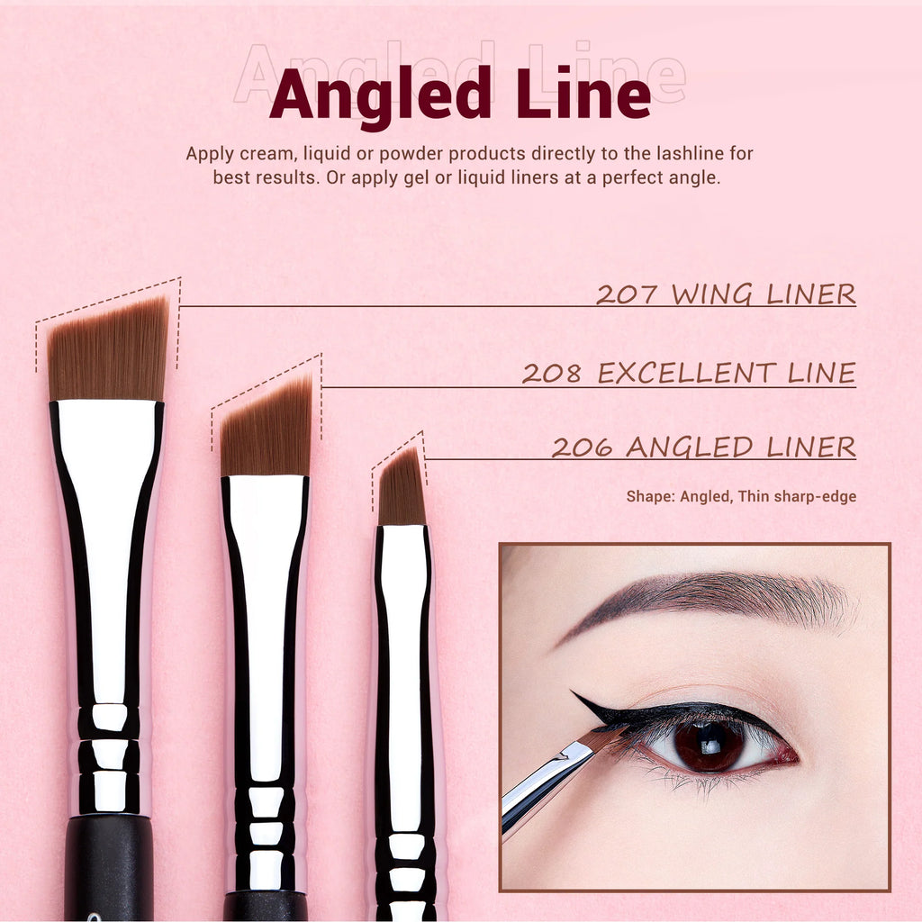 JESSUP Professional Makeup Eyeliner Brush Set 11pcs T324