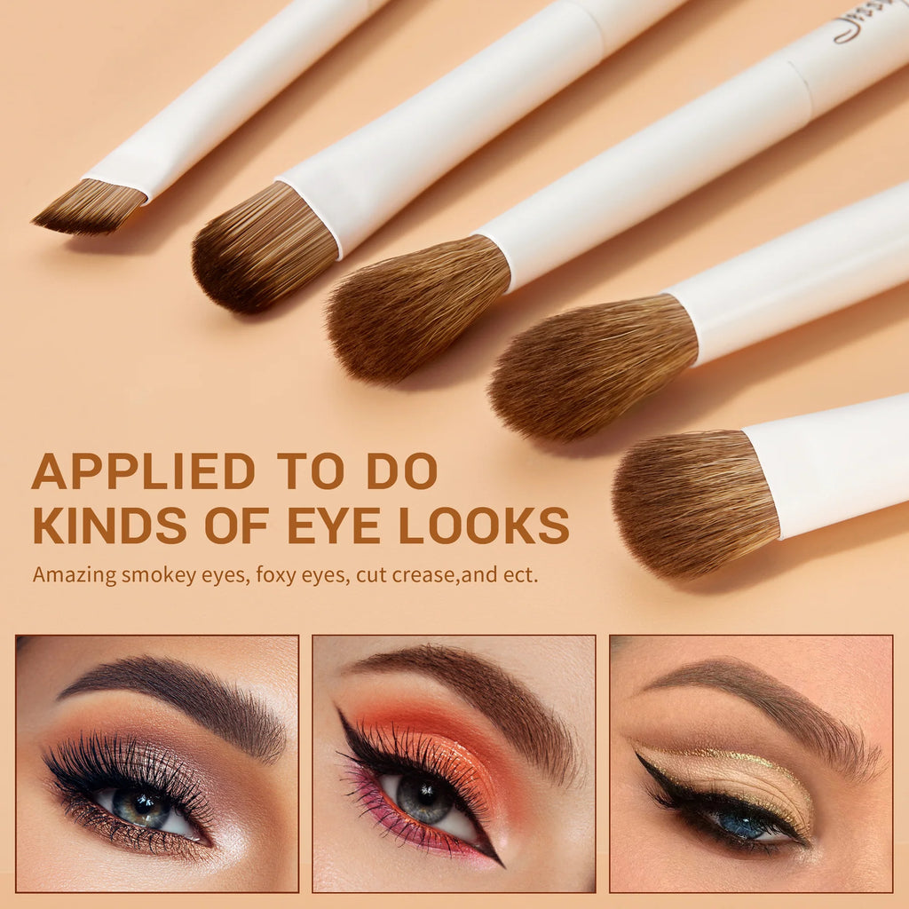 JESSUP BEAUTY Luxury Light Gray Comprehensive Eye and Face Brush Set 14pcs T329