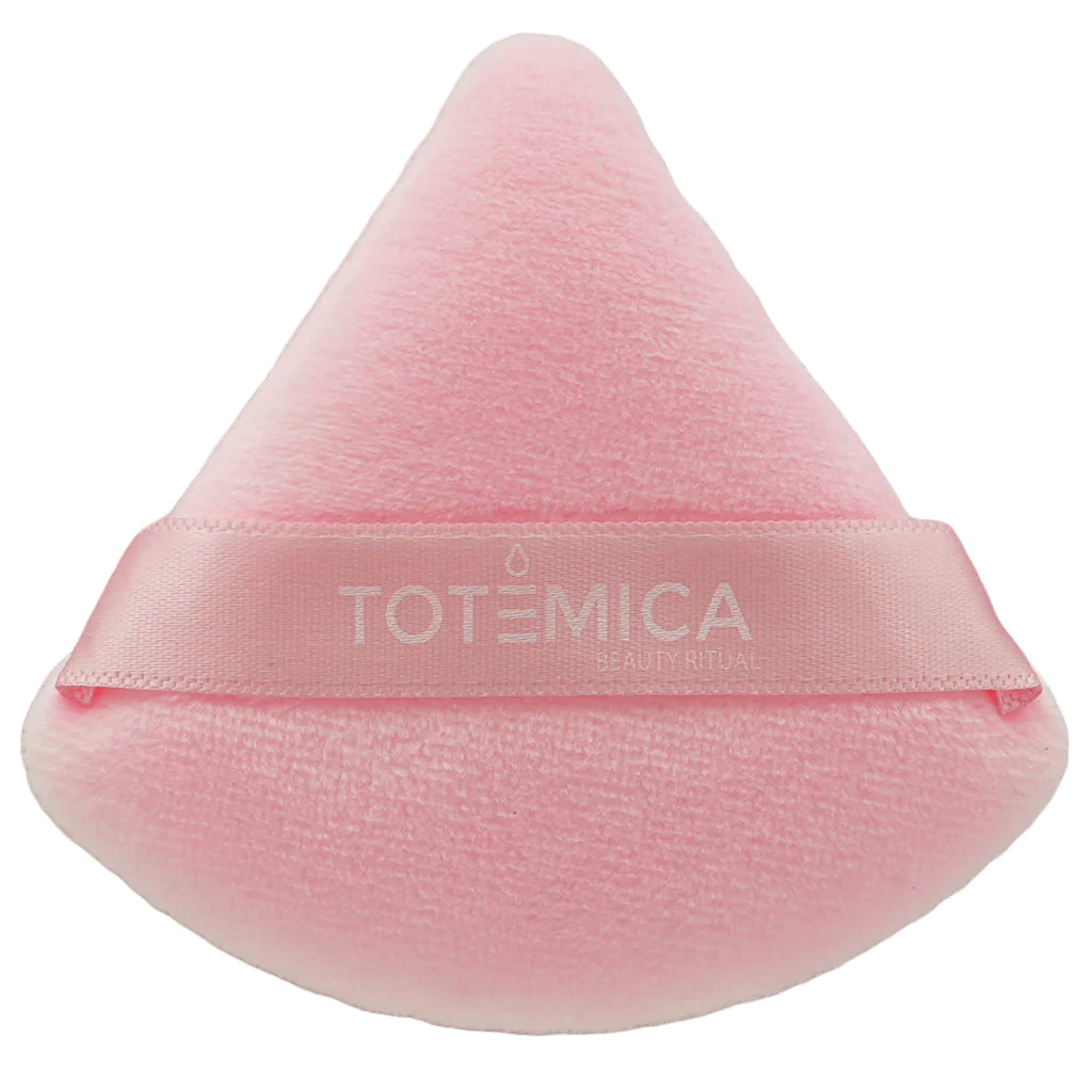 Esponjas Puff de Polvo Terciopelo Triangular Rosa Totémica x 2