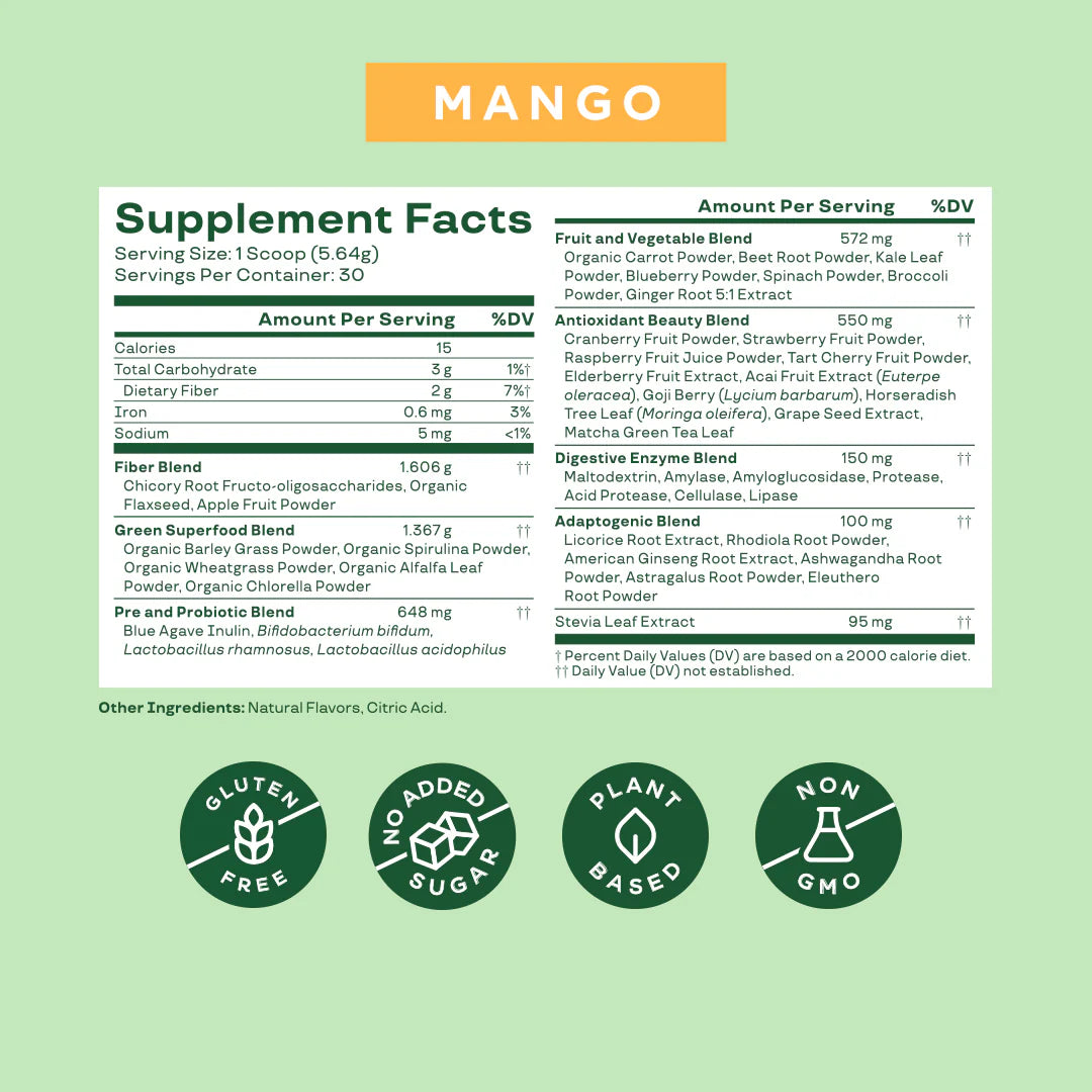 Bloom Nutrition Greens & Superfoods™ Servings: 30ct