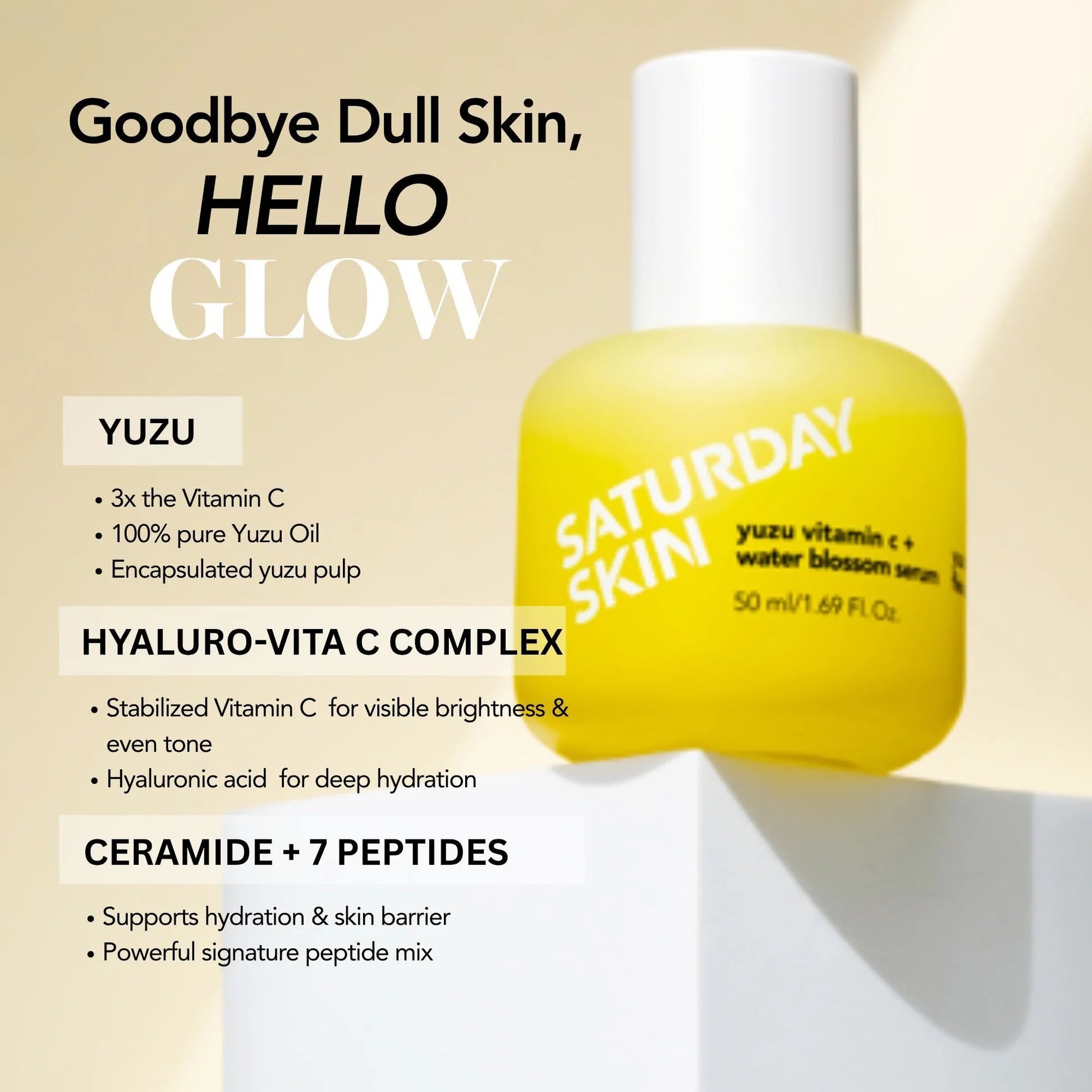 SATURDAY SKIN  Yuzu Vitamin C + Water Blossom Serum 50ml