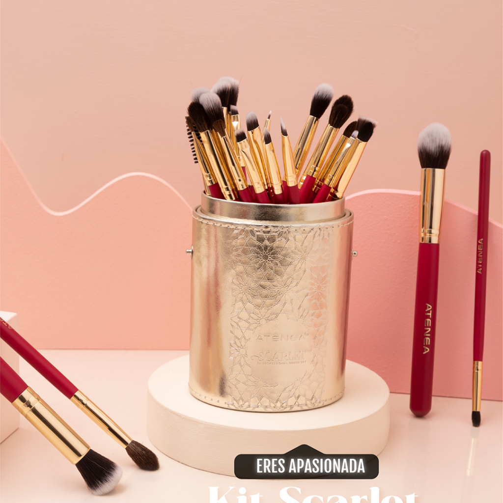 ATENEA KIT DE BROCHAS PARA OJOS SCARLET X 28 PCS