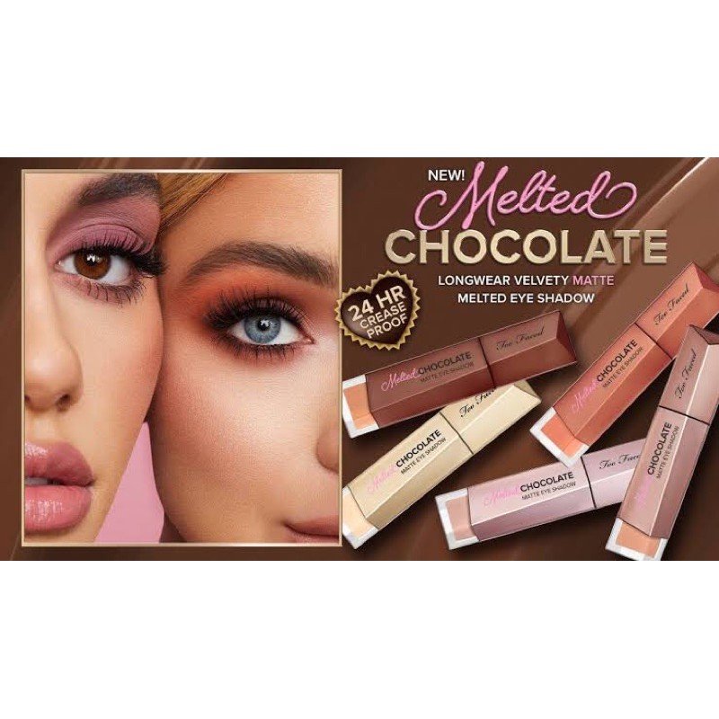 TOO FACED Melted Chocolate Eye Shadow LIQUID MATTE EYE SHADOW 4.9mL