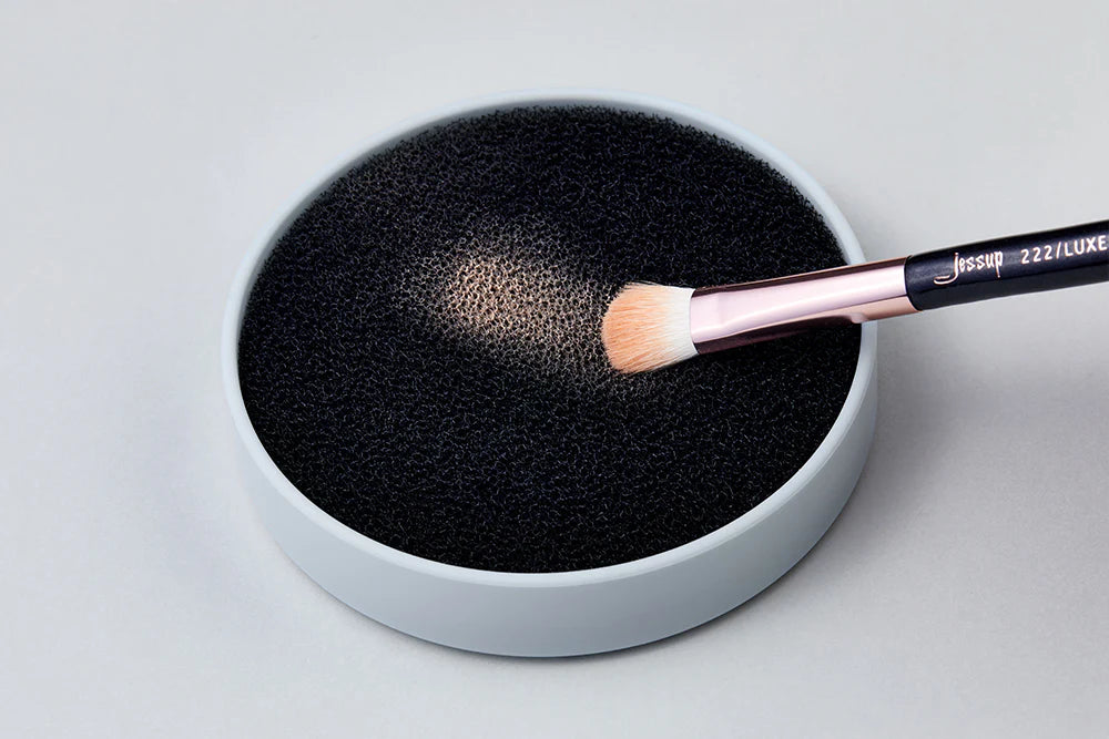 Jessup Brush Cleaner 2-IN-1 Dry(Sponge) & Wet(Silicone)