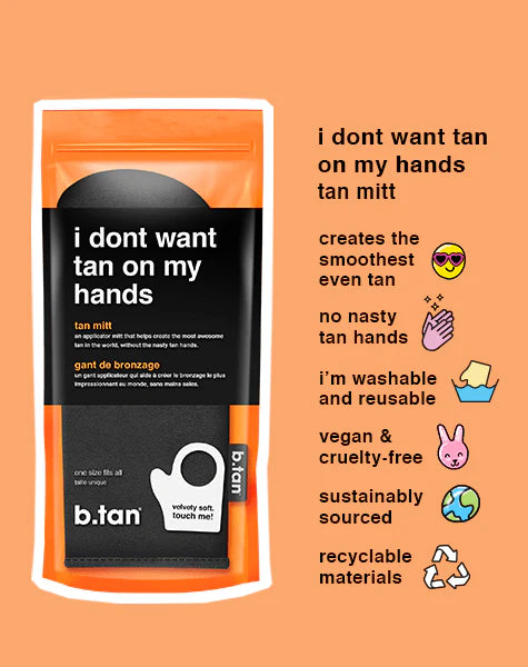 B.TAN glow your own way bundle tanning kit with mitt