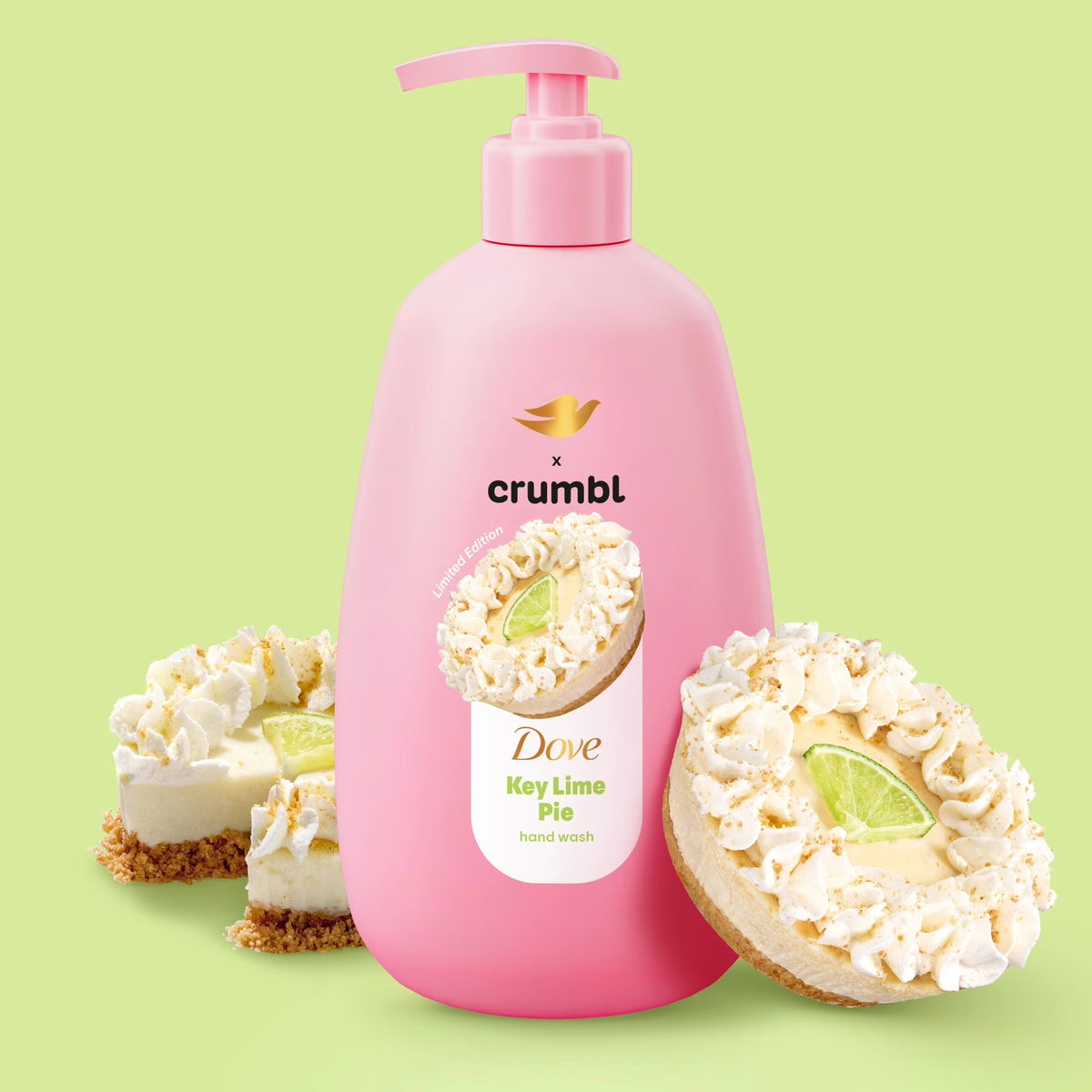 Dove & Crumbl Edición Limitada Jabón Líquido para Manos  Key Lime Pie