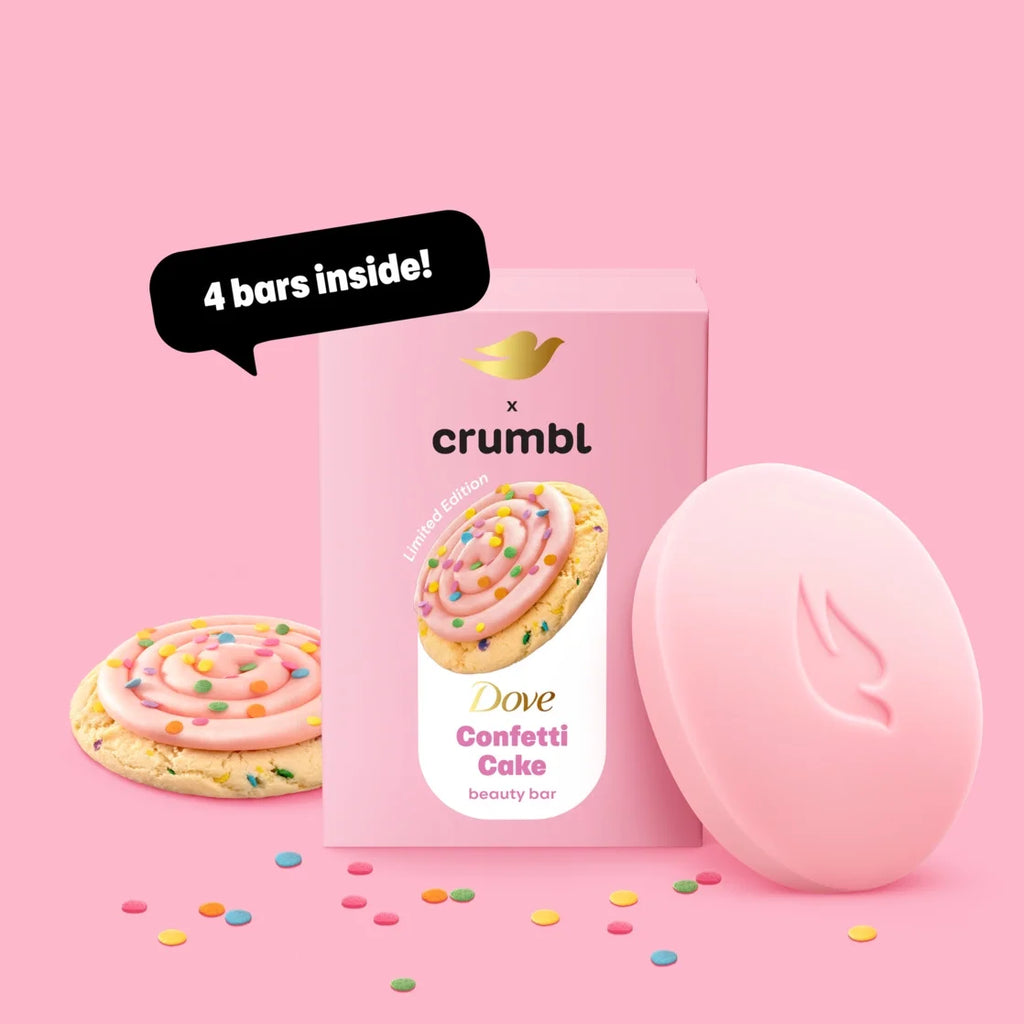 Dove Crumbl Barra de Belleza Edición Limitada Pastel de Confeti x 1 barra