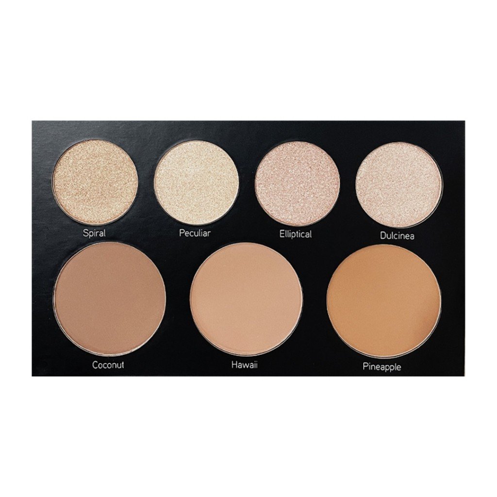 ATENEA PROFESIONAL PALETA DE CONTORNOS E ILUMINADORES GLAMBLACK