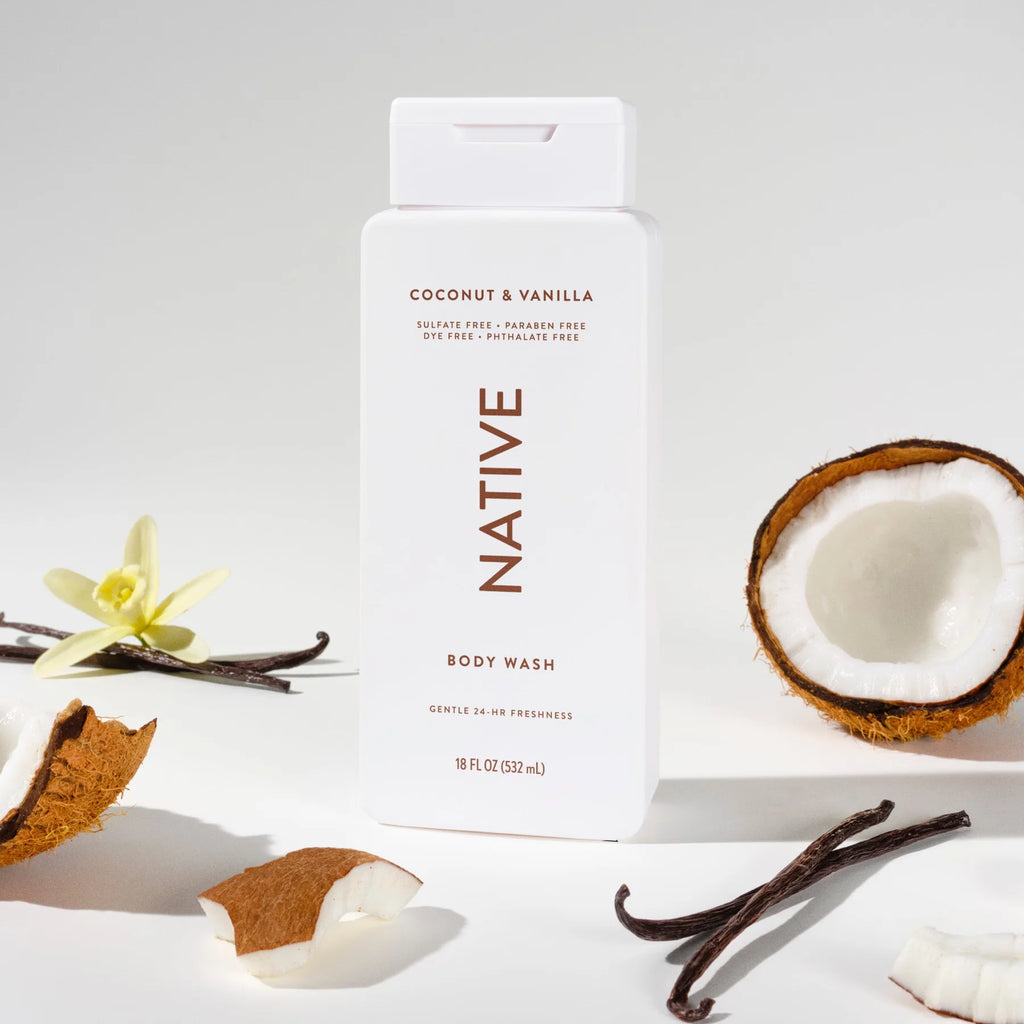 Native  Body Wash in Coconut & Vanilla 18 oz  532ml