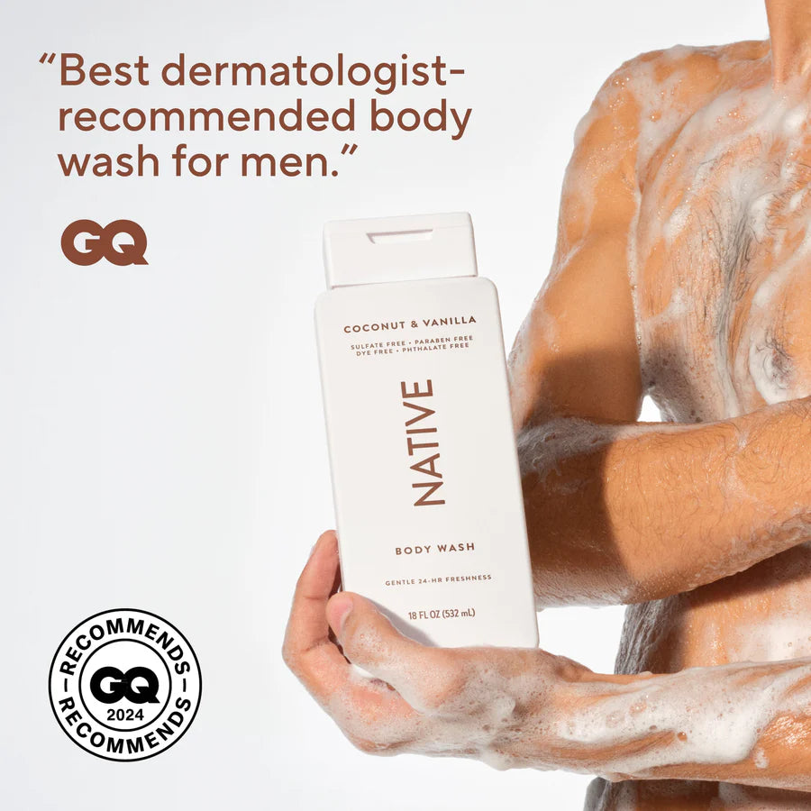 Native  Body Wash in Coconut & Vanilla 18 oz  532ml