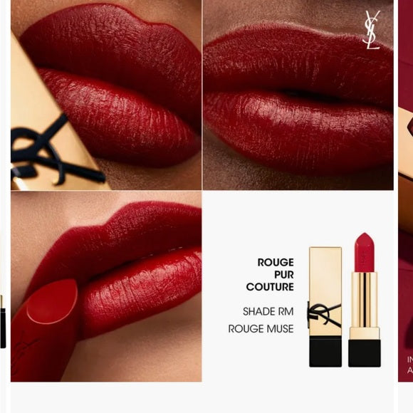 Yves Saint Laurent  Rouge Pur Couture Caring Satin Lipstick with Ceramides Deluxe mini