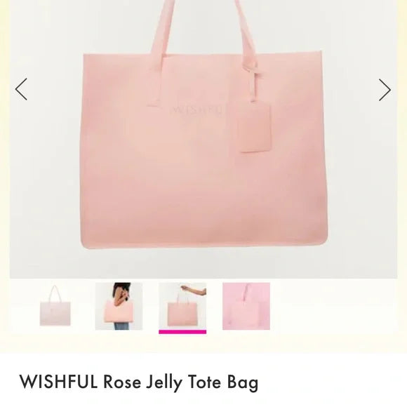 WISHFUL Rose Jelly Tote Bag