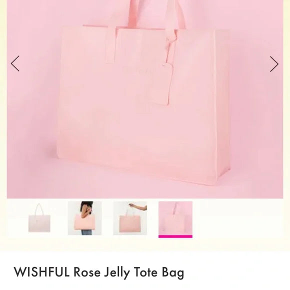 WISHFUL Rose Jelly Tote Bag