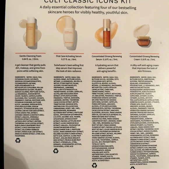Sulwhasoo cult classic icons kit
