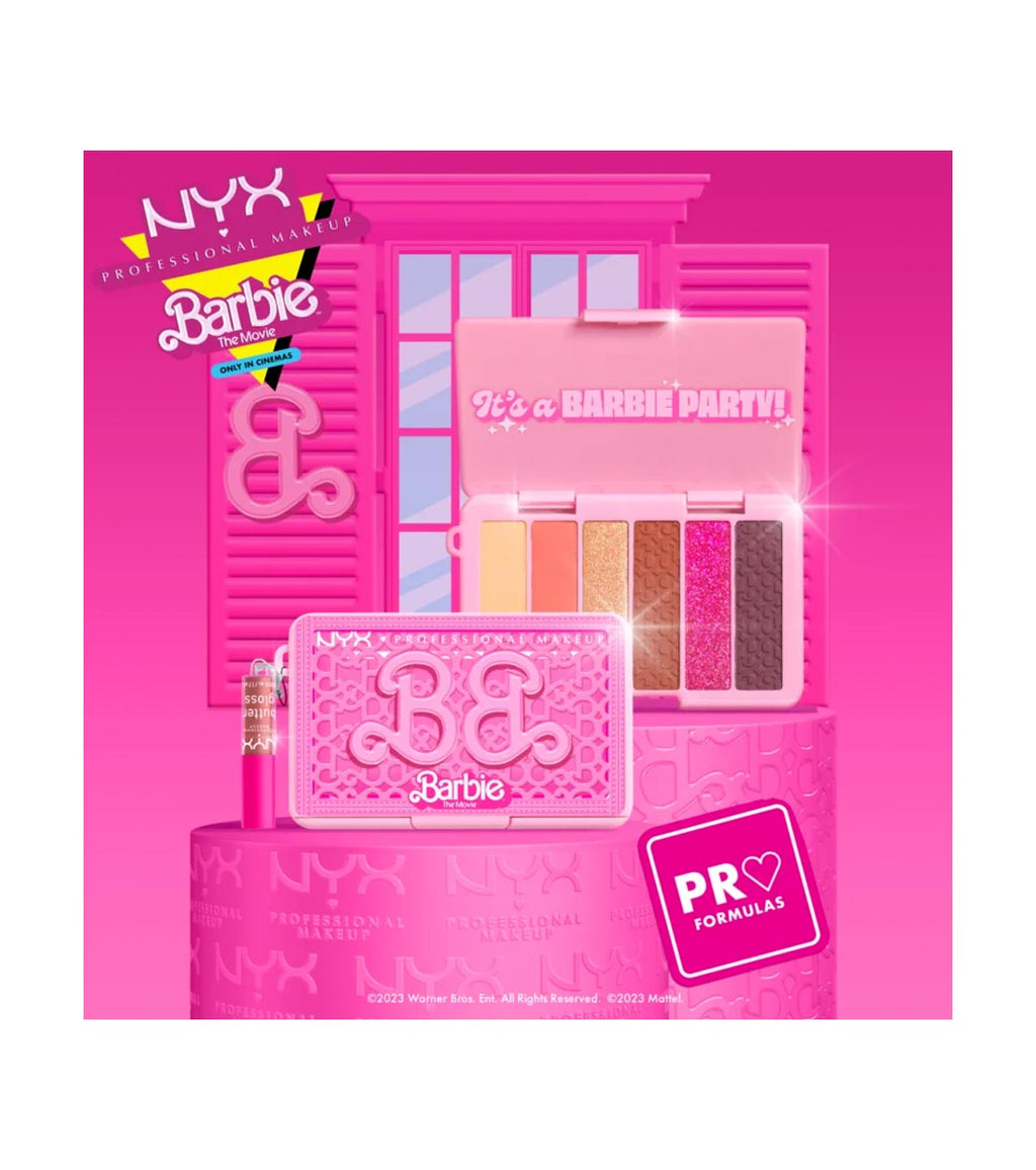 NYX PROFESSIONAL MAKEUP BARBIE, Mini Eye Palette - It's a BARBIE Party