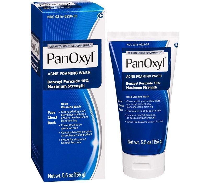 PanOxyl Acne Foaming Wash Benzoyl Peroxide 10% Maximum Strength Antimicrobial