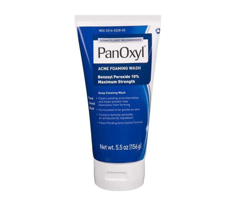 PanOxyl Acne Foaming Wash Benzoyl Peroxide 10% Maximum Strength Antimicrobial