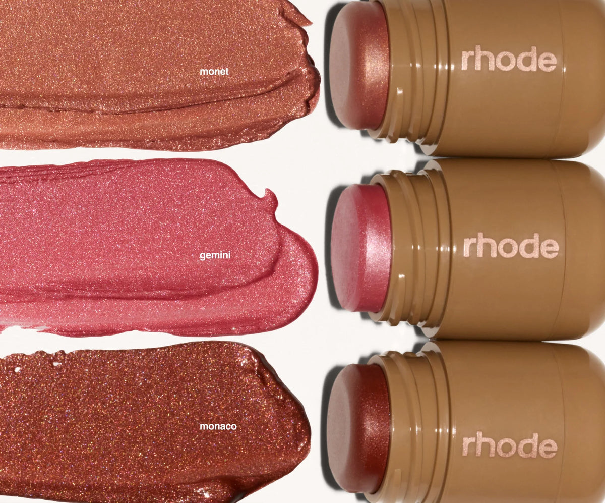 RHODE pocket pearl The mini shimmery flush + Rhode Carabiner