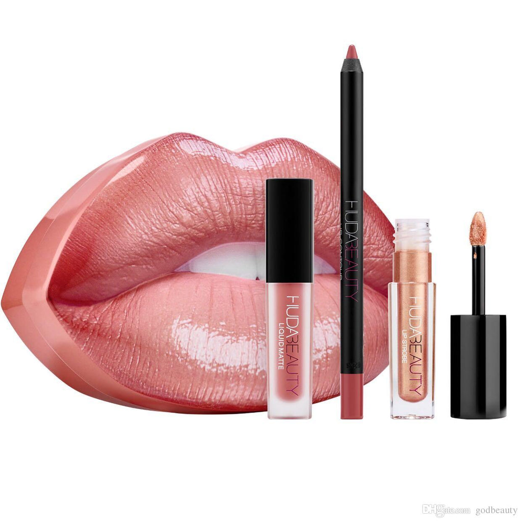 HUDA BEAUTY MATTE & CREAM LIP SET