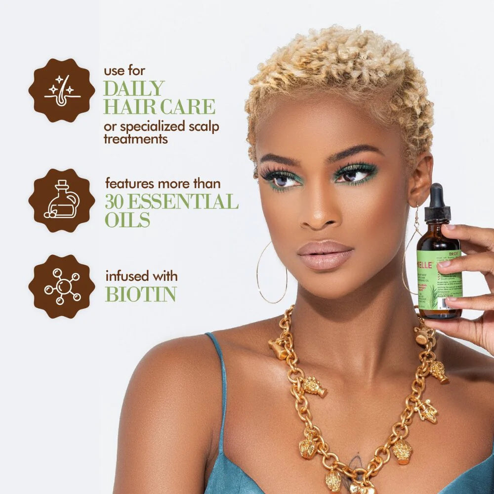 MIELLE ORGANICS Rosemary Mint Scalp & Hair Strengthening Oil 59ml