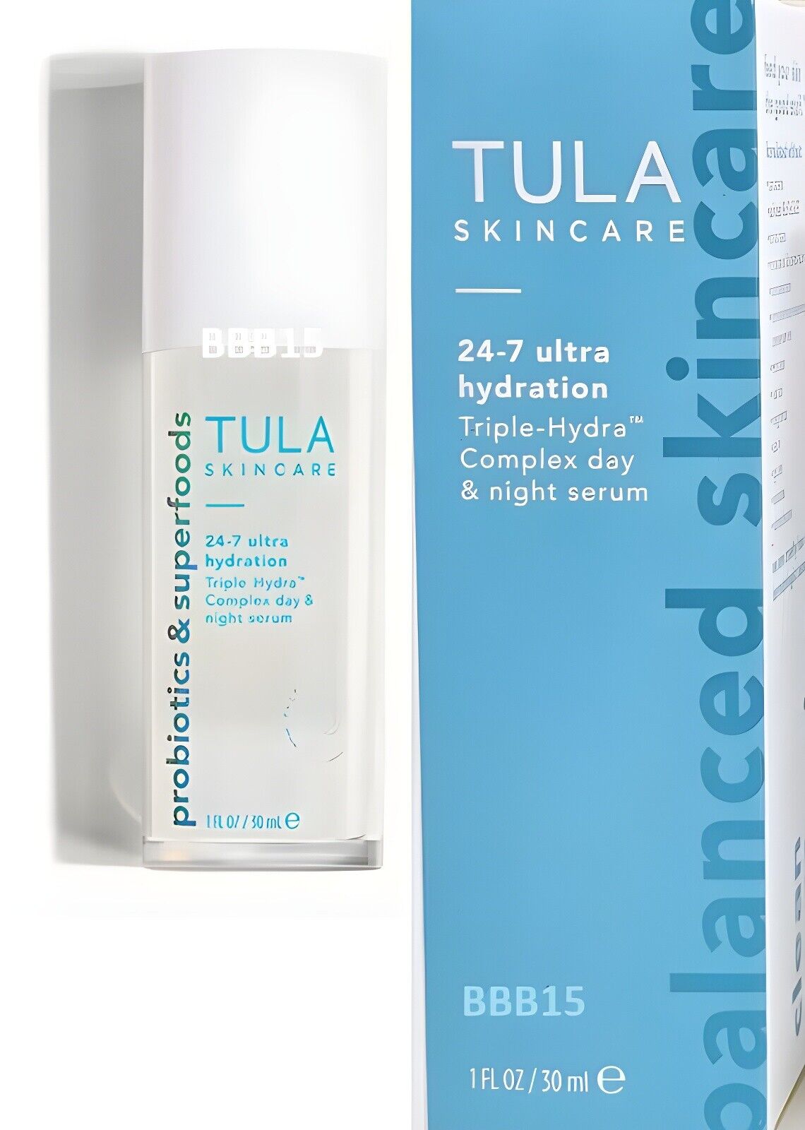 TULA Skincare -24-7 ultra hydration  Triple-Hydra Complex™ day & night serum