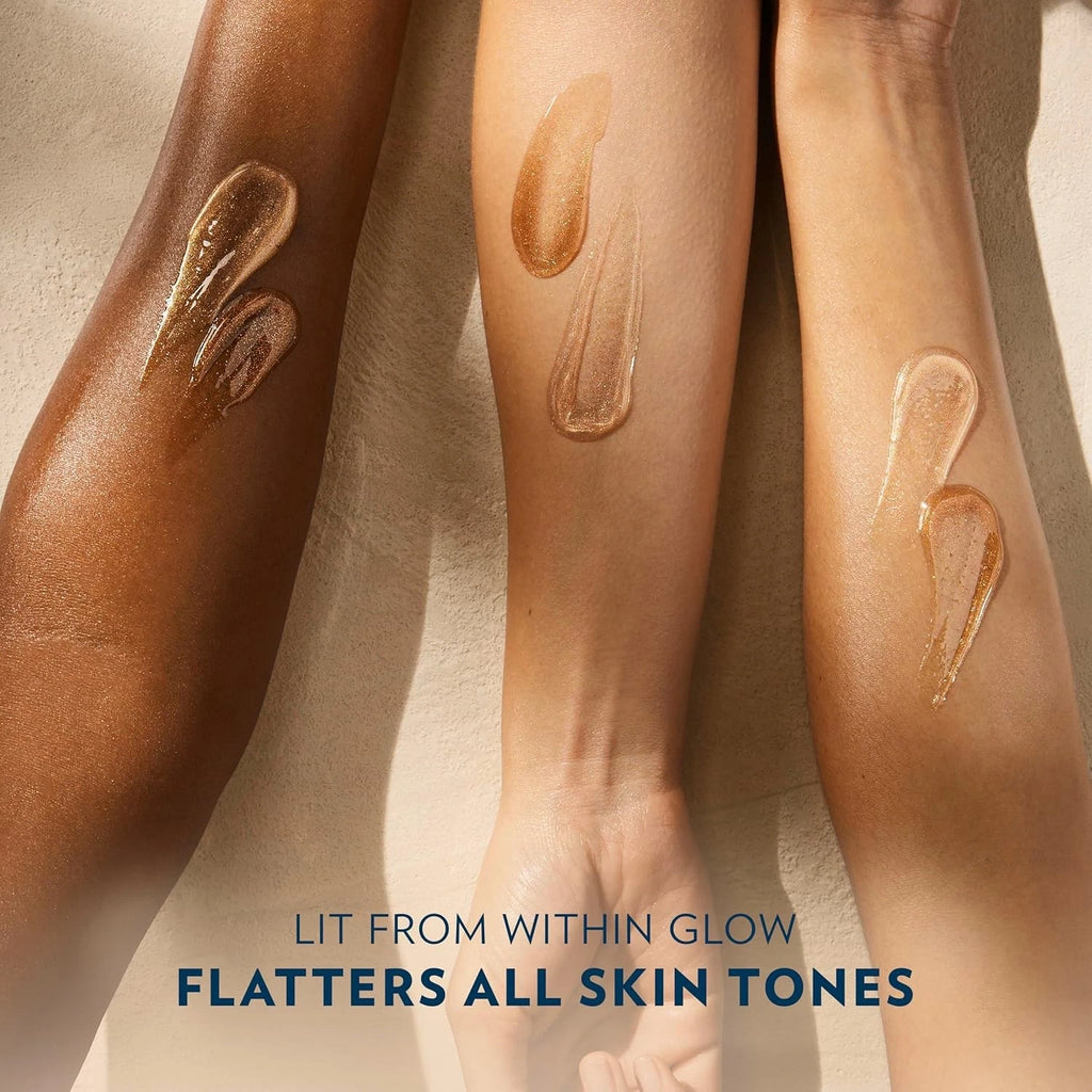 Vaseline Glazed & Glisten - Golden Hour Glow Shimmering Body Gel Oil, 6.8 fl
