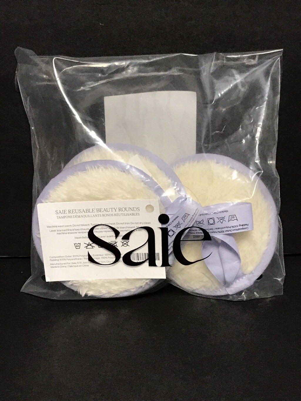 Saie Reusable Beauty Rounds (3pk) Makeup Removing Pads