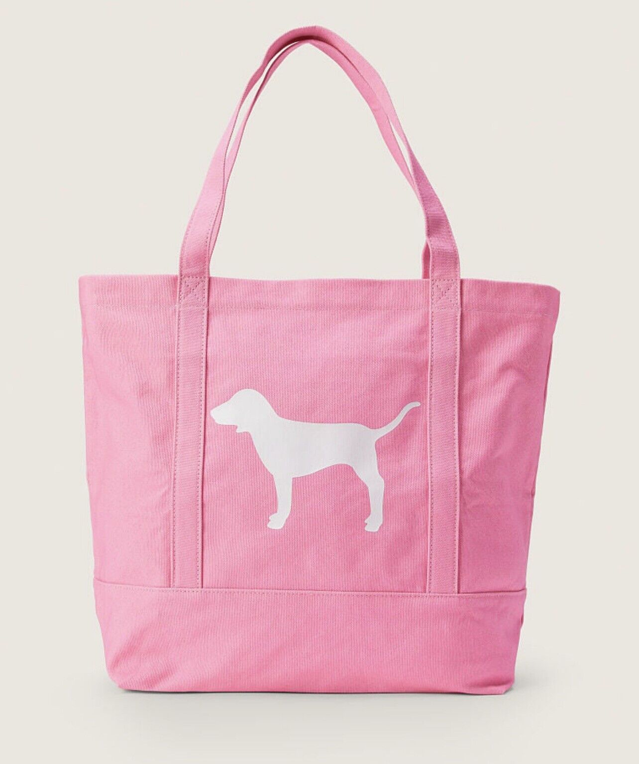 Victoria's Secret PINK CANVAS TOTE BAG Color Dreamy Pink NWT So Cute! Great Bag