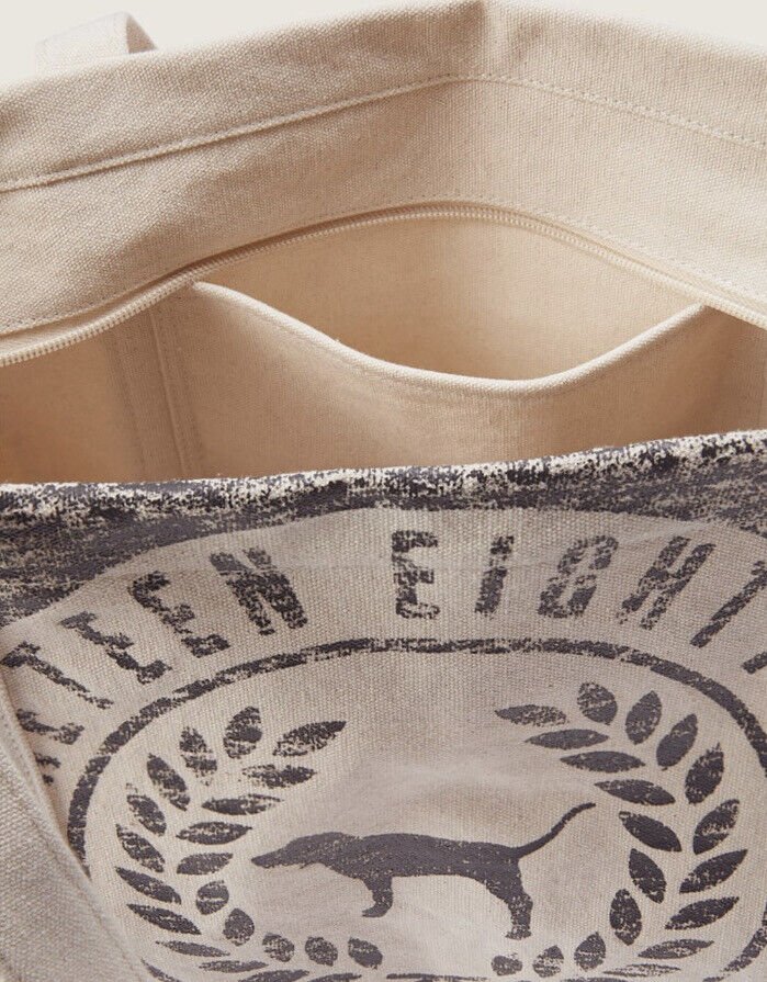Victorias Secret PINK Beige Canvas Tote Everyday Bag