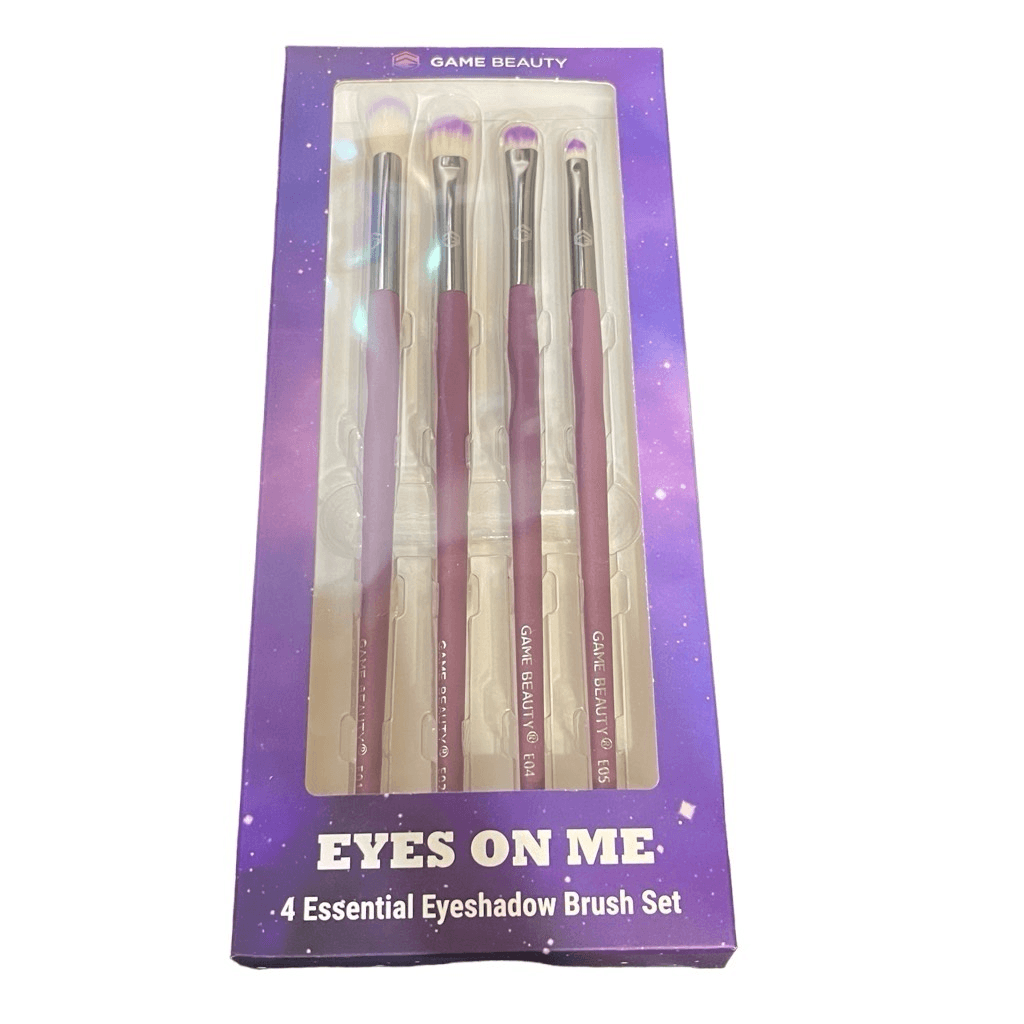 GAME BEAUTY Eyes on Me 4 Essential Eyeshadow Brush Set