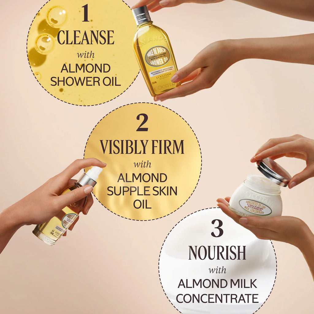 L'Occitane  Cleansing And Softening Shower Oil With Almond Oil Mini 75ML