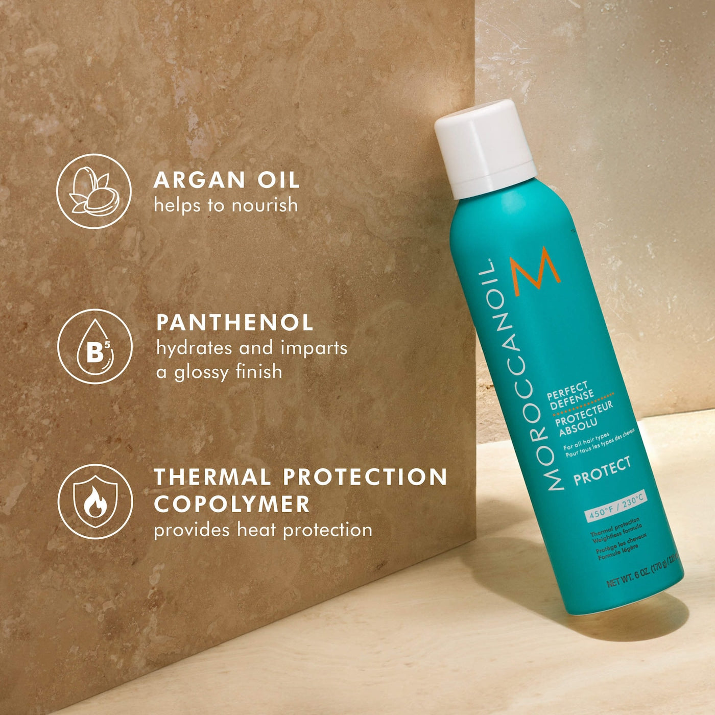 Moroccanoil  Perfect Defense Weightless Heat Protectant