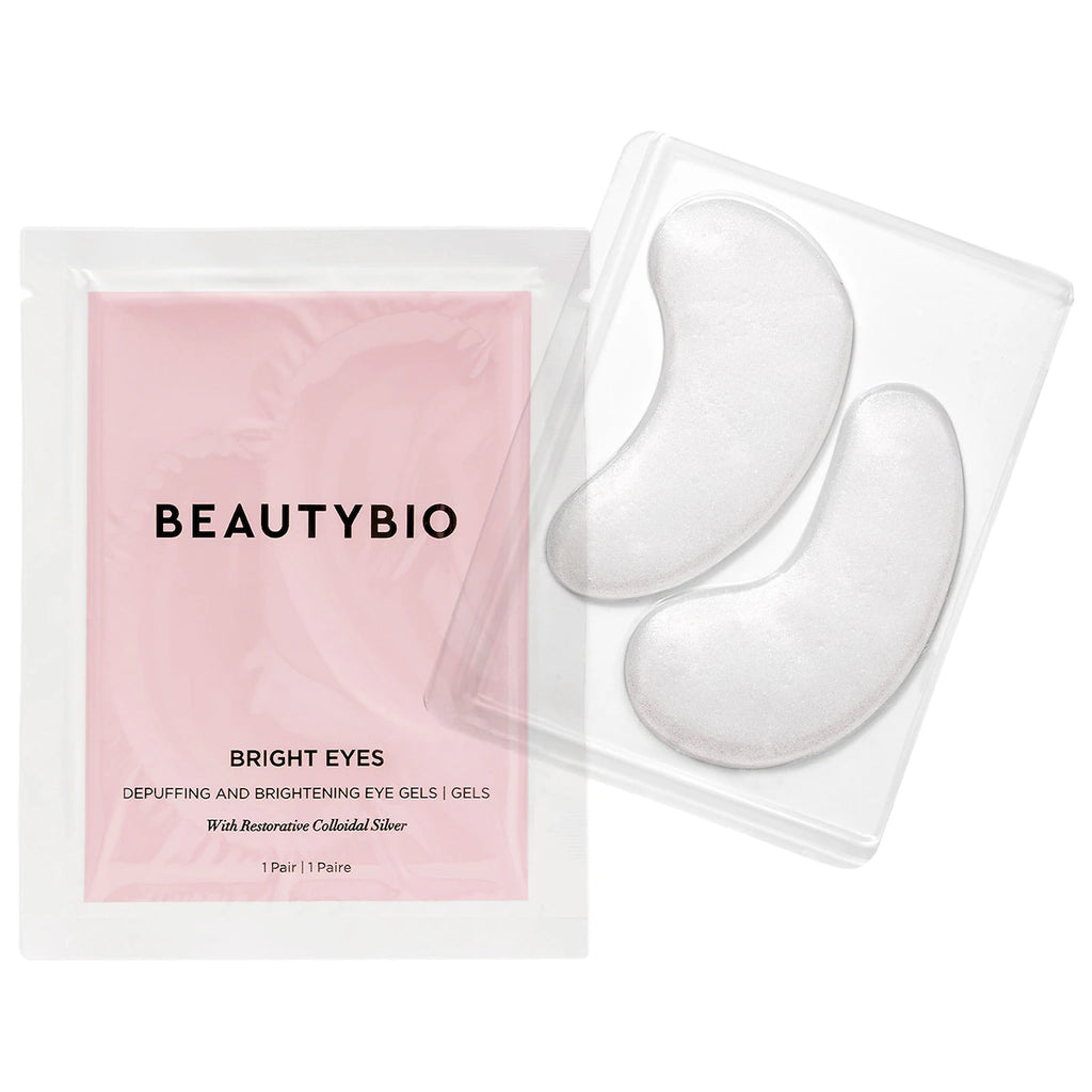 BeautyBio Bright Eyes Collagen-Infused Brightening Colloidal Silver Eye Masks