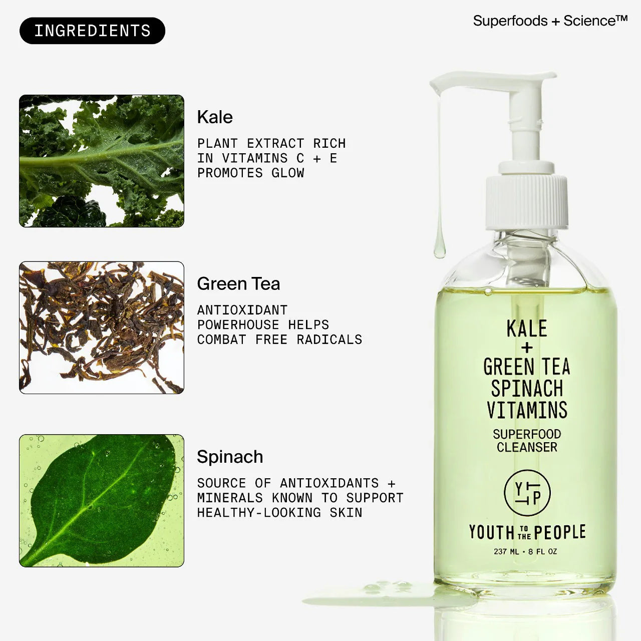 Youth To The People  Mini Superfood Gentle Antioxidant Refillable Cleanser 59ml