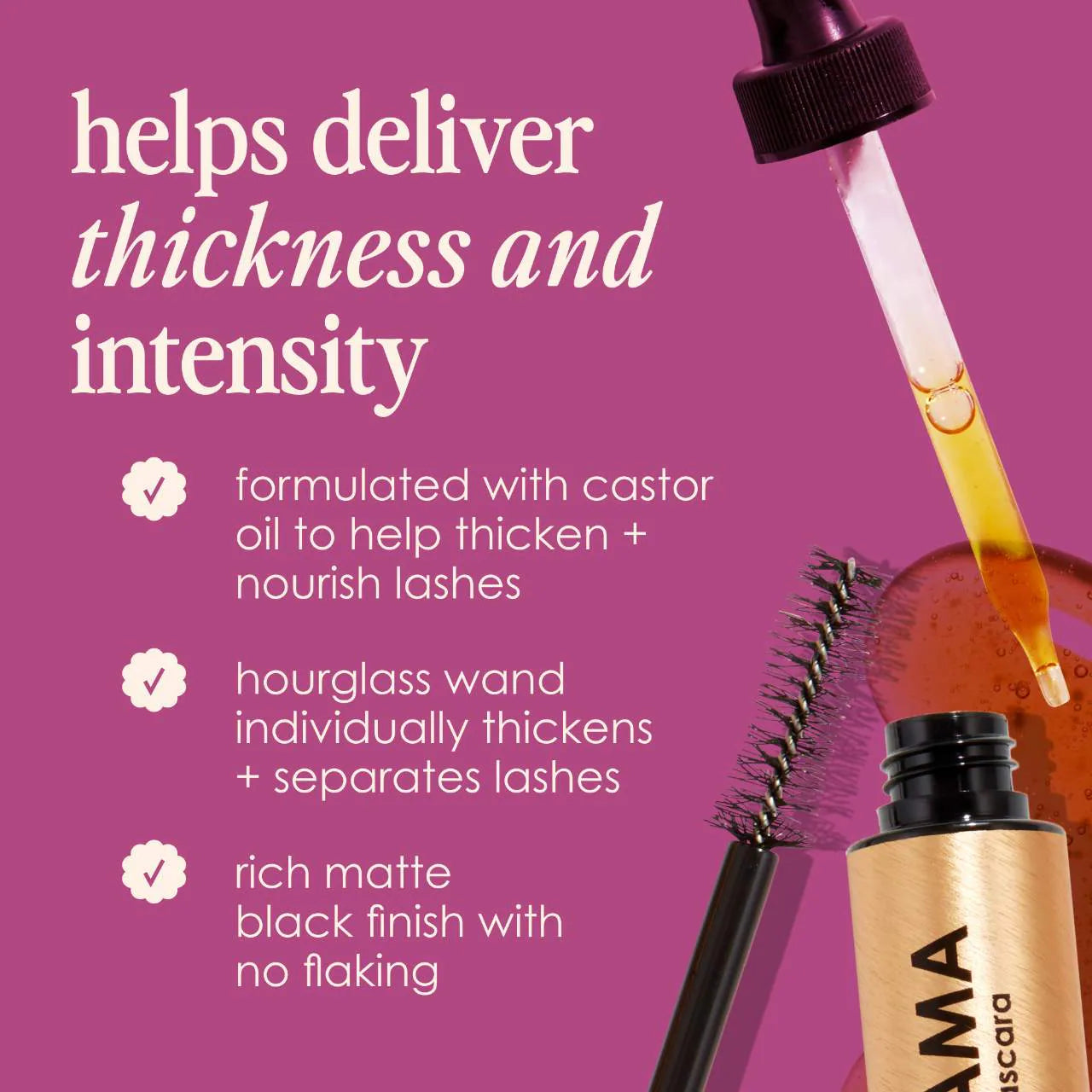 Grande Cosmetics  GrandeDRAMA Intense Thickening Mascara MINI 3G