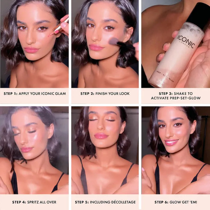 Iconic London Prep Set Glow Hydrating Spray 120ml