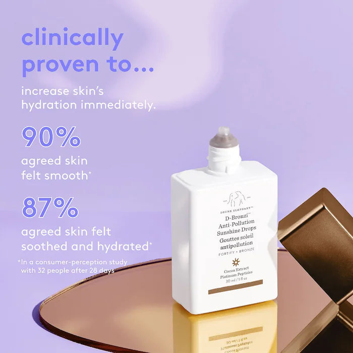 Drunk Elephant D-Bronzi™ Anti-Pollution Bronzing Drops with Peptides