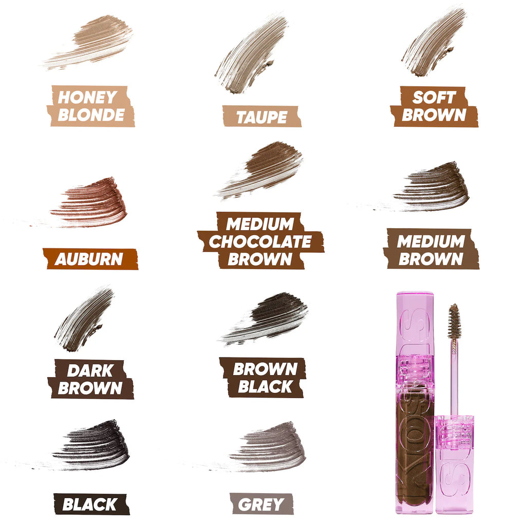 Kosas Air Brow Tinted Clean Volumizing Eyebrow Gel in Dark Brown