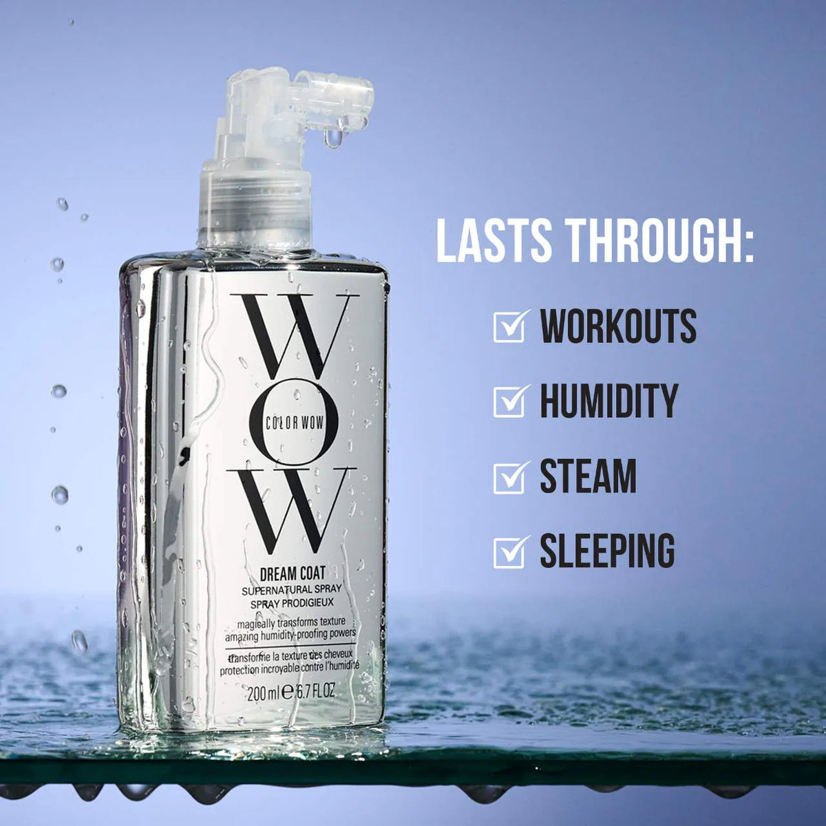COLOR WOW  Dream Coat Supernatural Anti-Frizz, Blow Dry Treatment Spray