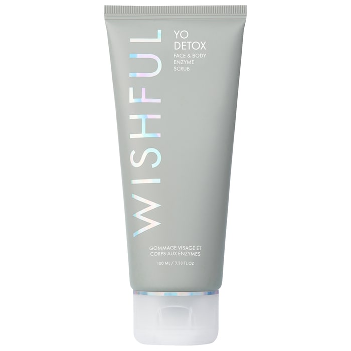 HUDA BEAUTY Wishful Yo Detox Charcoal Face & Body Enzyme Scrub