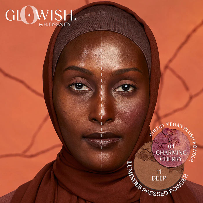 HUDA BEAUTY GloWish Cheeky Vegan Soft Glow Powder Blush