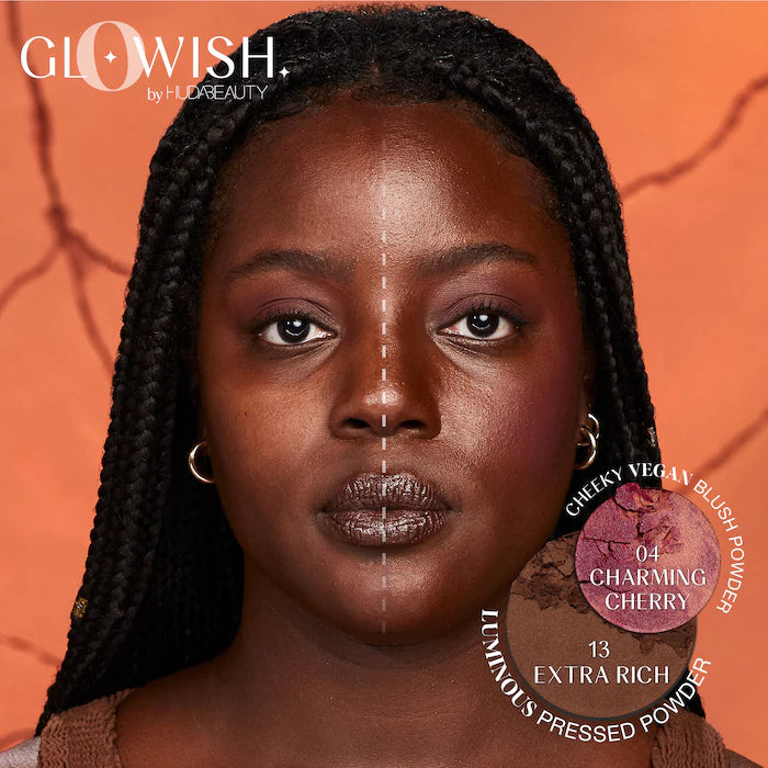 HUDA BEAUTY GloWish Cheeky Vegan Soft Glow Powder Blush