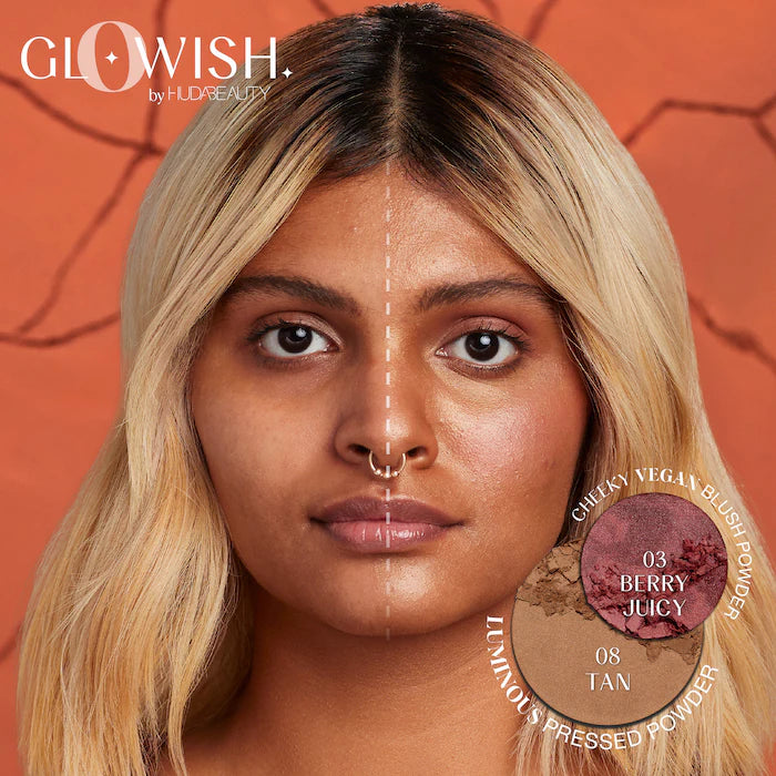 HUDA BEAUTY GloWish Cheeky Vegan Soft Glow Powder Blush