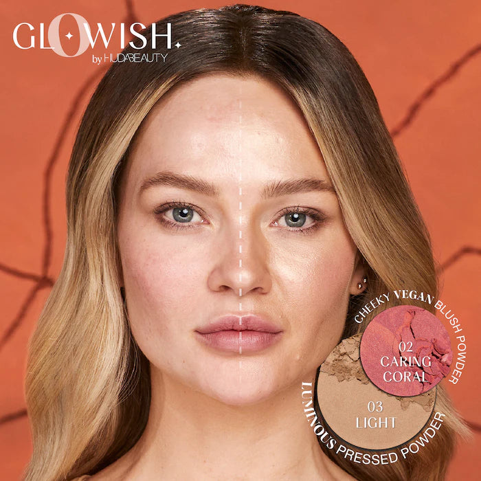 HUDA BEAUTY GloWish Cheeky Vegan Soft Glow Powder Blush