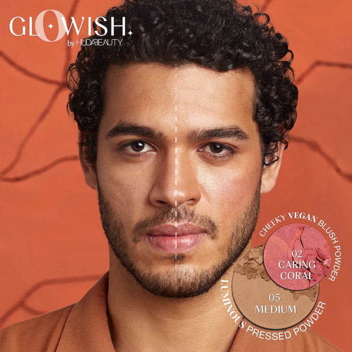 HUDA BEAUTY GloWish Cheeky Vegan Soft Glow Powder Blush
